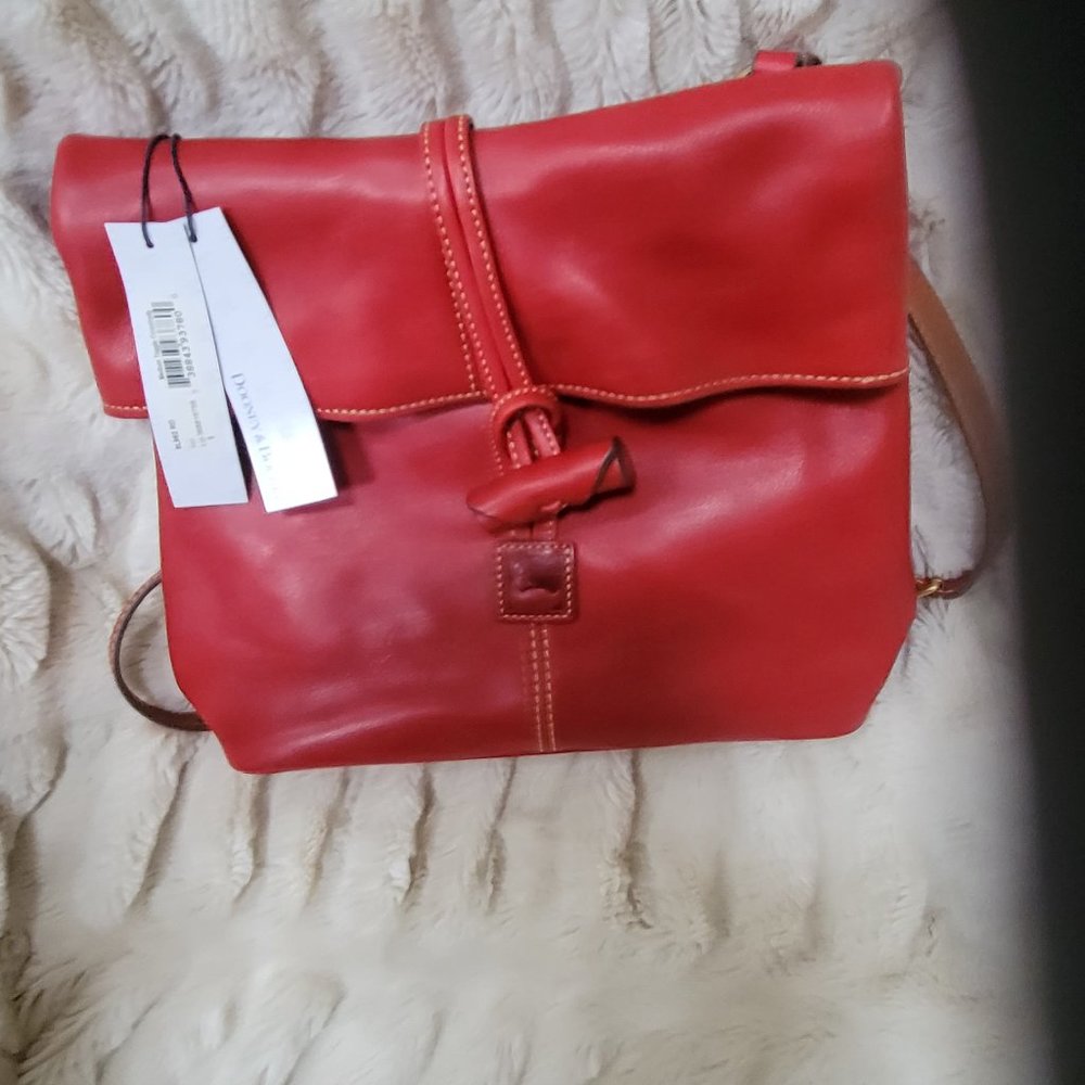 Dooney & Bourke Florentine Medium Toggle Crossbody - Red; New With Tags